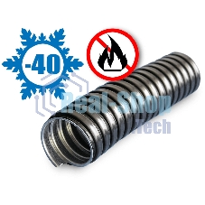 Металлорукав в ПВХ изоляции МРПИ НГ 38 d38мм без протяжки черный (уп.20м) ЗЭТА zeta42216