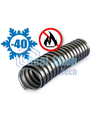 Металлорукав в ПВХ изоляции МРПИ НГ 38 d38мм без протяжки черный (уп.20м) ЗЭТА zeta42216