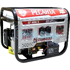 Электрогенератор бензиновый Ресанта БГ 4000 Э, 3.3 кВт, 66 дБ, 45.1 кг