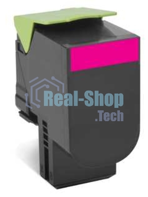 Картридж Lexmark с тонером, пурпурный, 1000 стр. для CX310/410/510, Return