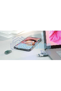 Флешка USB Sandisk 128Gb iXpand Flip SDIX90N-128G-GN6NE USB3.1 зеленый/серебристый