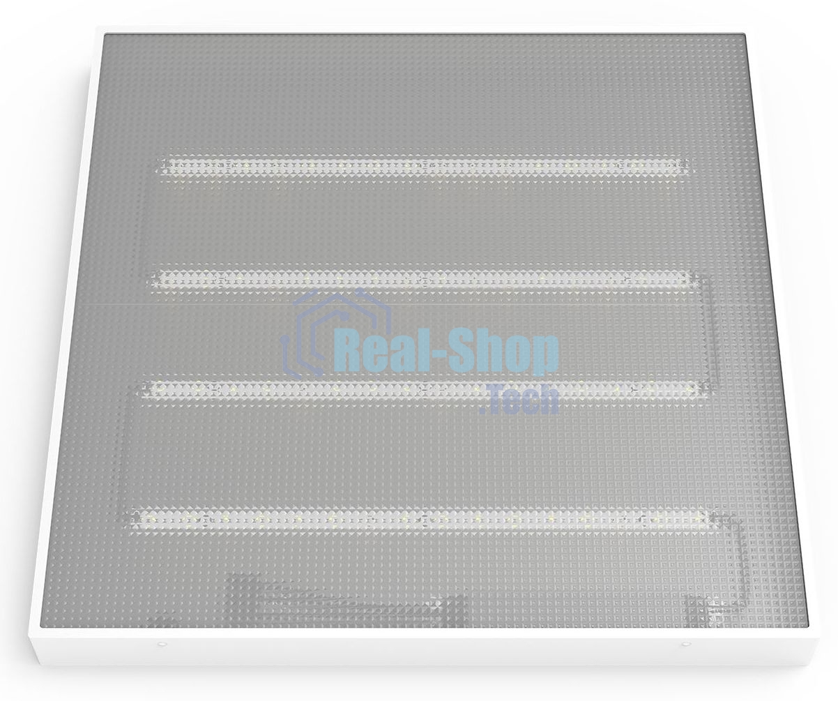 Светильник Gauss MiR IP40 встр/накл 595x595x50мм 35Вт 3500лм 6500К призма