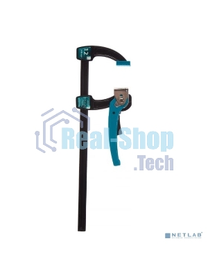 Струбцина реечная Gross быстрозажимная, металлический корпус, рычажный храповый механизм, 12