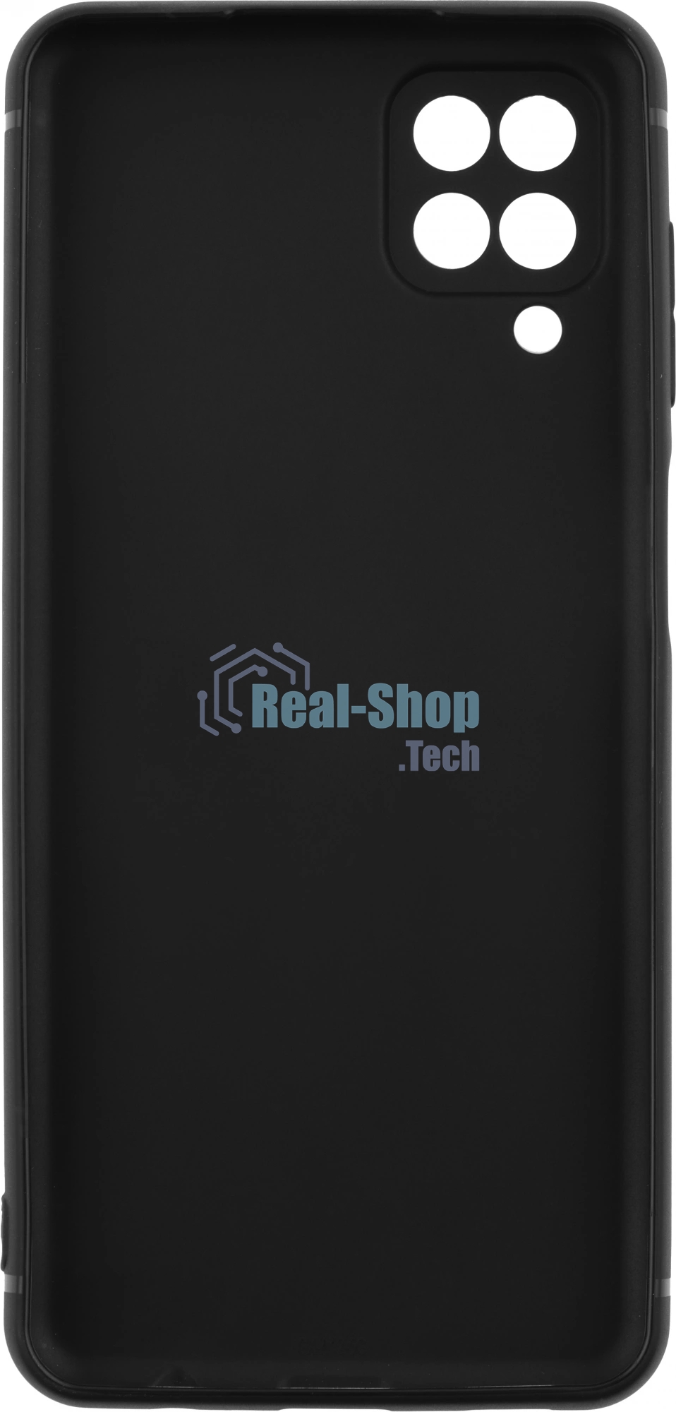 Чехол (клип-кейс) BoraSCO Silicone Case для Samsung Galaxy A12 черный (матовый)