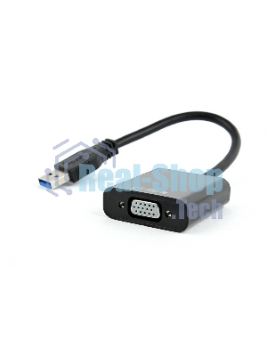 Видеоадаптер (конвертер) USB 3.0 --> VGA Cablexpert AB-U3M-VGAF-01, черный