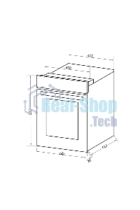 Шкаф духовой электрический Maunfeld EOEC516BG, встраиваемый