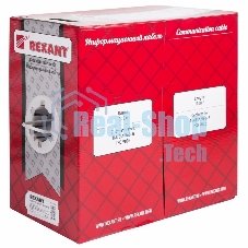 Кабель витая пара Rexant FTP 4PR 24AWG, cat.5e STRANDED (бухта 305 м)