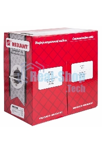 Кабель витая пара Rexant FTP 4PR 24AWG, cat.5e STRANDED (бухта 305 м)