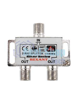 Делитель ТВ Rexant х 2 + 3 шт. F 