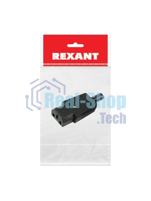 Сетевой штекер на шнур Rexant (1 шт.) (пакет БОПП)