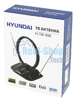 Антенна телевизионная Hyundai H-TAI400 30дБ активная черный