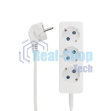 Удлинитель PROconnect 3 гнезда, 10 м, 3х0.75 мм², с/з, белый