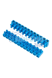 Клеммная винтовая колодка Rexant KВ-35 10-35, ток 80 A, полиэтилен синий (10 шт./уп.)