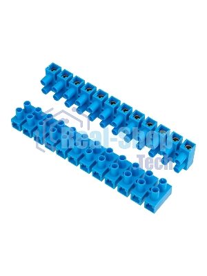 Клеммная винтовая колодка Rexant KВ-35 10-35, ток 80 A, полиэтилен синий (10 шт./уп.)