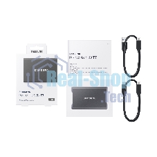Внешний SSD Samsung T7, 1TB, USB 3.2 Gen 2 Type-C, R/W 1050/1000, серый