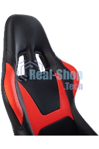 Кресло игровое Zombie Game Penta черный/красный эко.кожа с подголов. крестов. пластик