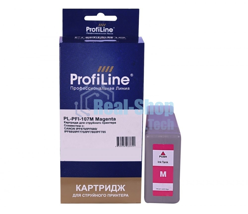 Картридж струйный ProfiLine PL-PFI-107M для принтеров Canon IPF670/IPF680/IPF685/IPF770/IPF780/IPF785 с чернилами Magenta