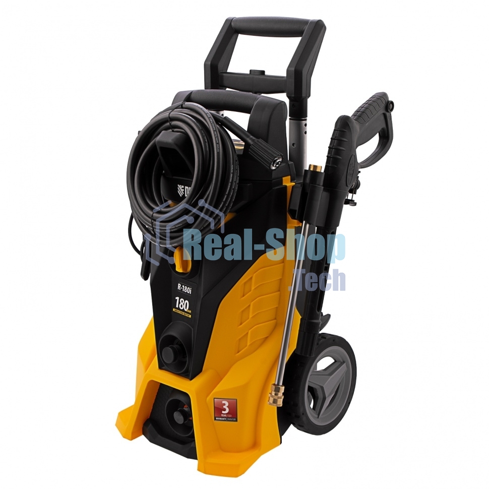 Моечная машина высокого давления Denzel R-180i, 2400 Вт, 180 бар, 7,5 л/мин, асинх. двиг.