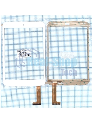 Сенсорное стекло (тачскрин) OLM-080A0241-PG. белое