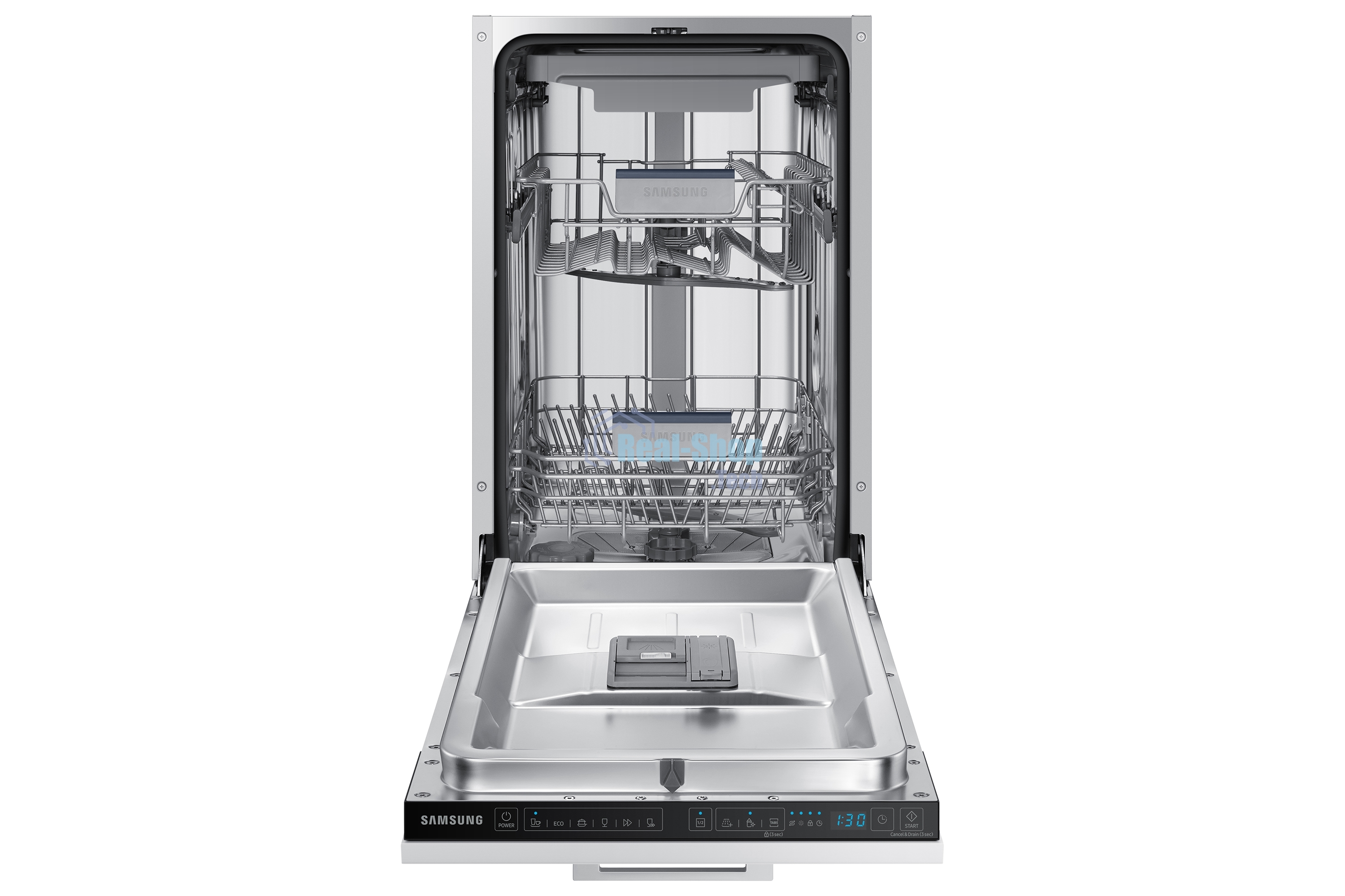 Встраиваемая посудомоечная машина Samsung DW50R4050BB/WT, черный, 45 см, 10 компл., 46 дБ, класс A+