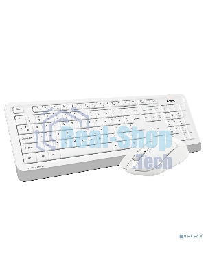 Комплект клавиатура+мышь A4Tech FStyler FG1012 беспроводной, USB, 1200 DPI, белый