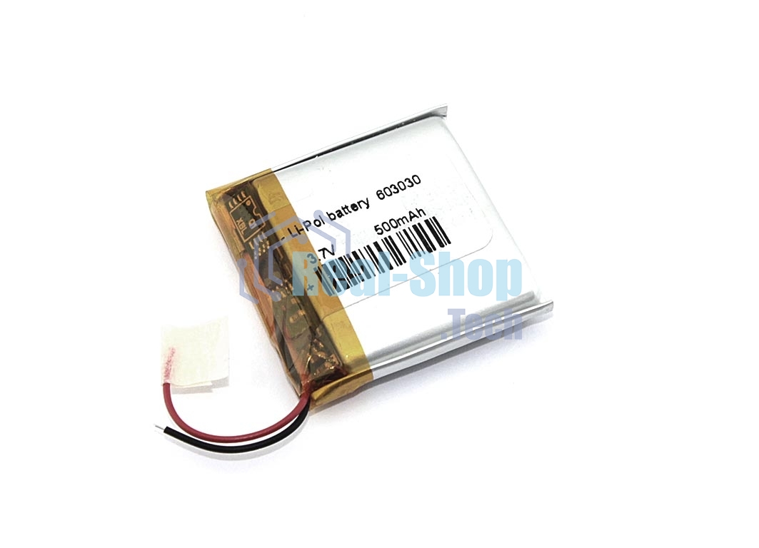 Аккумулятор Li-Pol (батарея) 6x30x30 мм 2pin 3.7V/500mAh