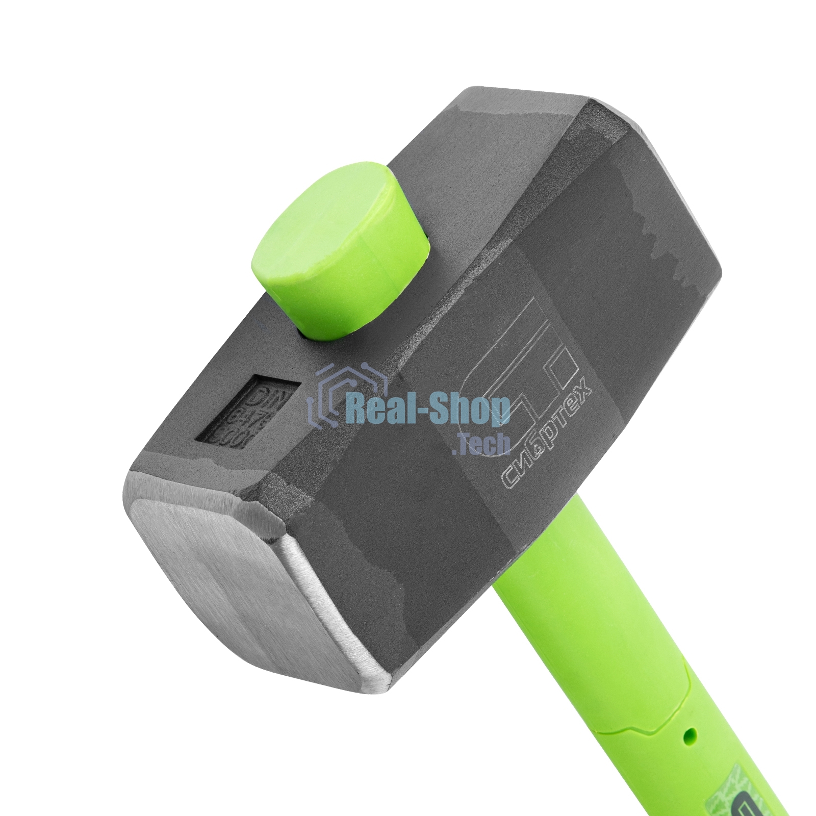 Кувалда Сибртех, 9000 г, фибергласовая обрезиненная рукоятка