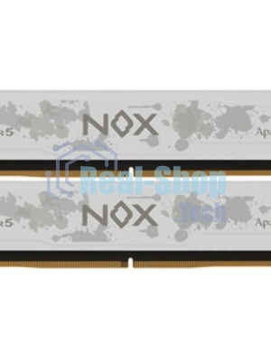 Оперативная память Apacer Nox, DDR5, 32Gb (2x16Gb), 5200MHz, CL40, DIMM, радиатор, серый/черный
