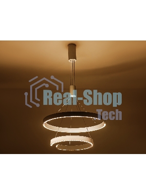 Подвесной светодиодный светильник Ambrella light FL5884/2 WH белый 45W 3000K/4200K/6400K D600/400*1200 (без ПДУ)