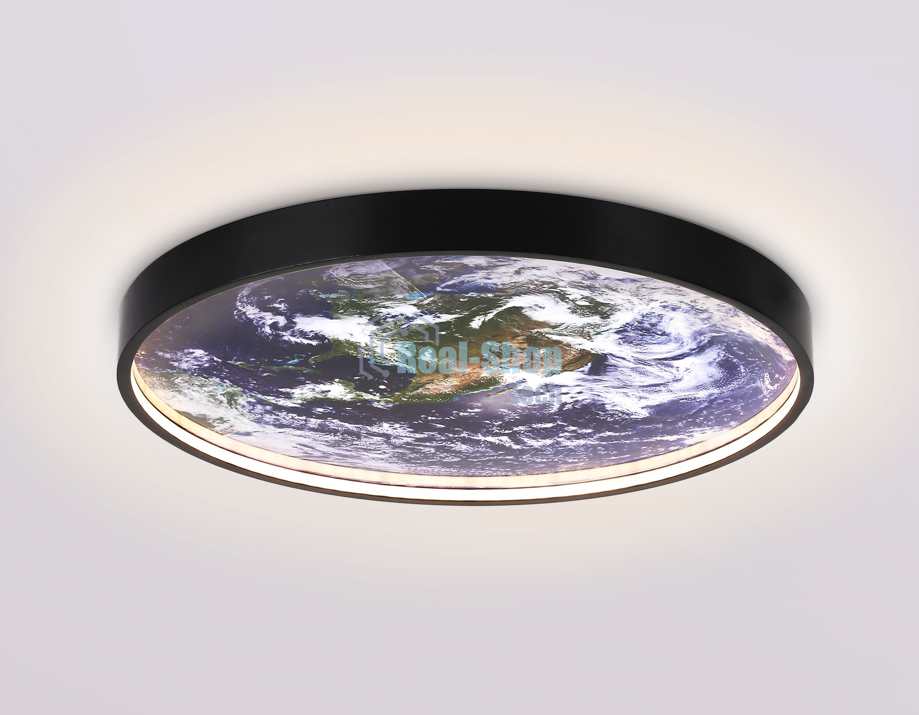 Настенно-потолочный светодиодный светильник Ambrella light FW11133 BK черный 25W LED 3000-6400K D400*38