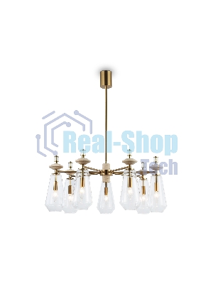 Люстра Ambrella light LH53306/7 BS/CL латунь/прозрачный E14*7 max 40W D770*925