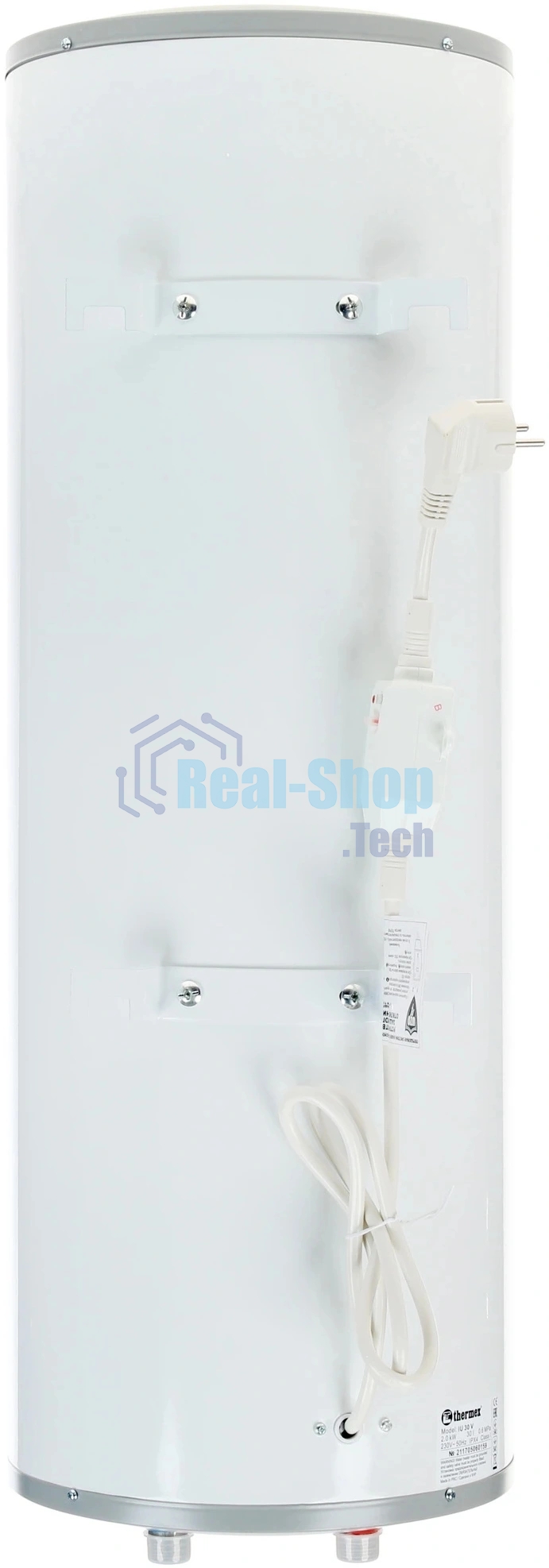 Водонагреватель электрический Thermex IU 30 V белый, накопительный, 30 л, 1,5 кВт, настенный, вертикальный, бак из нержавеющей стали