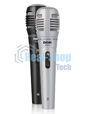 Микрофон проводной BBK CM215 2.5м черный/серебристый