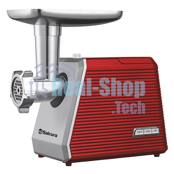 Мясорубка электрическая Sakura SA-6424R 2000Вт реверс + компл нас