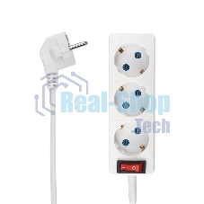 Удлинитель PROconnect 3 гнезда, 10 м, 3х0.75 мм², с/з, белый