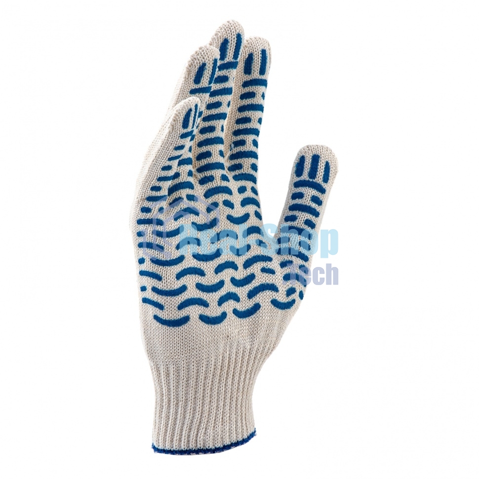 Перчатки трикотажные, ПВХ-покрытие 