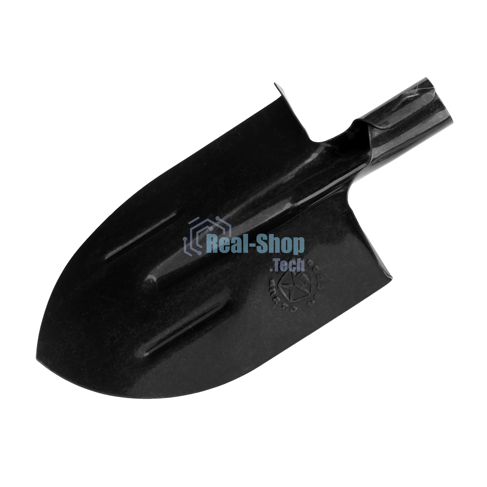 Лопата Сибртех штыковая с ребрами жесткости рельсовая сталь без черенка