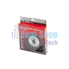 Щетка Matrix для УШМ, 125 мм, М14, Плоская, крученая проволока 0,8 мм