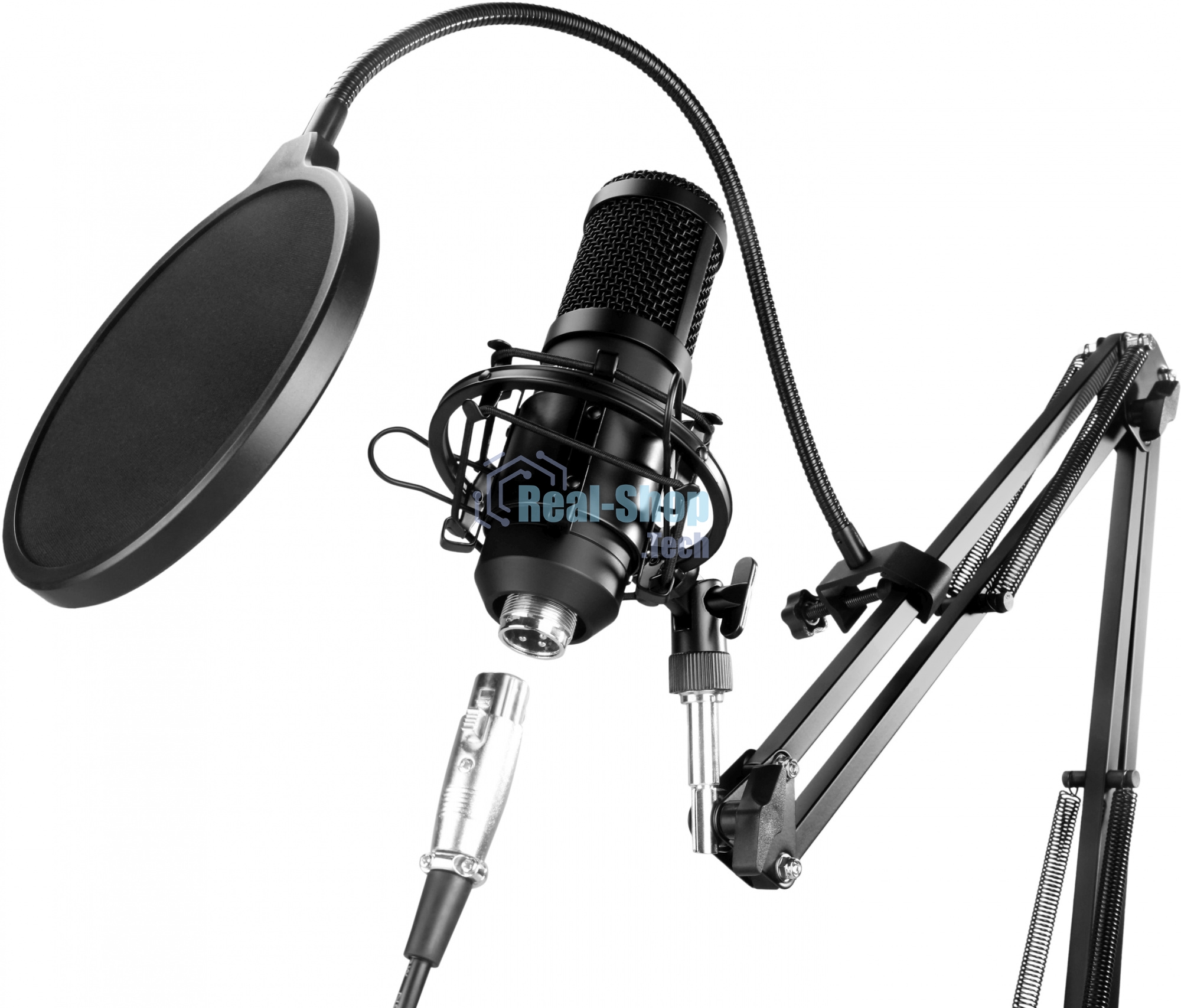 Микрофон проводной Оклик SM-600G 2.5м черный