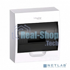 Бокс ОП EASY9 навесн. с прозрачной дверью 1ряд 8мод. SchE