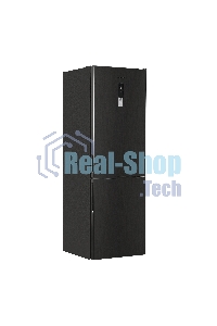 Холодильник Maunfeld MFF185NFSB10 черная нержавеющая сталь двухкамерный инвертор 240/100л морозилка снизу, No Frost