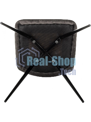 Стул для дома Бюрократ CH-K1_2 комплект 2 шт т. серый Holland 18 металл черный на ножках