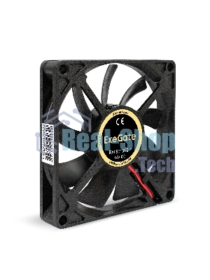 Вентилятор 12В DC ExeGate EX08015B2P (80x80x15 мм, 2-Ball (двойной шарикоподшипник), 2pin, 2000RPM, 21dBA)