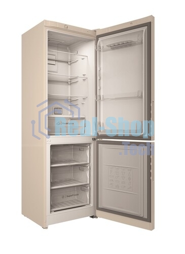 Холодильник Indesit ITR 4180 E бежевый двухкамерный 220/78л морозилка снизу