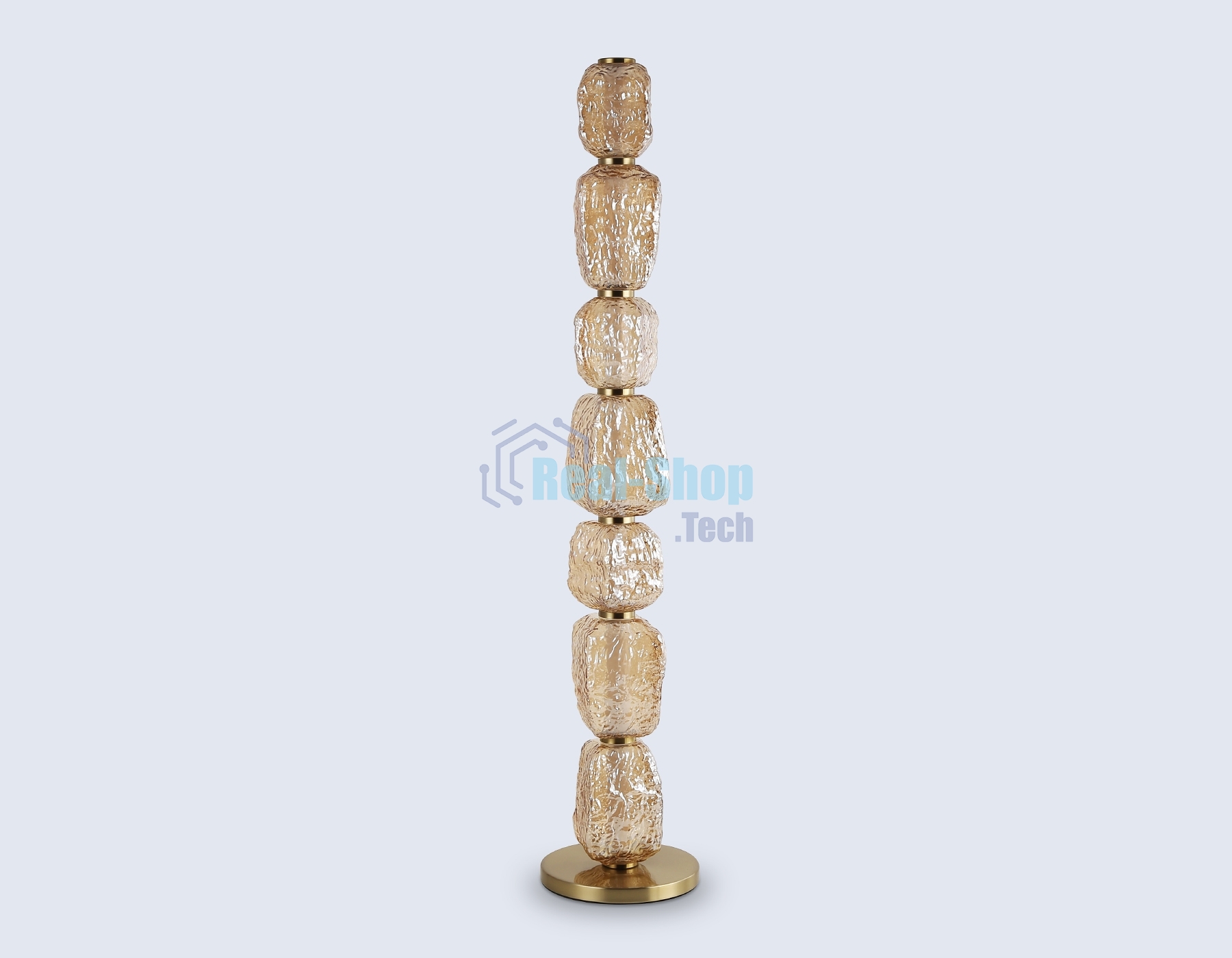 Светильник Ambrella light LH30112 SB/TI бронза/янтарь 35W 3000K D260*1325