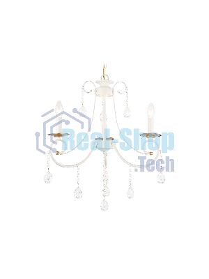 Светильник Ambrella light TR4915/3 WH/GD белый/золото E14/3 max 40W D550*860