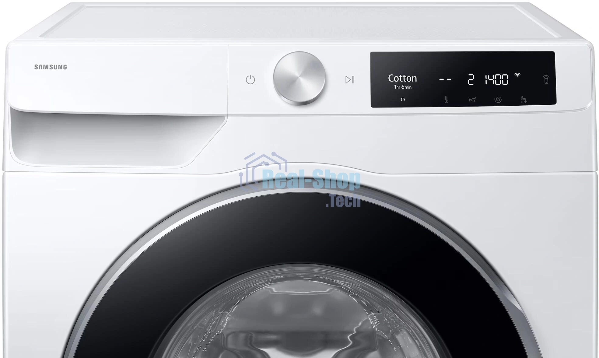 Стиральная машина Samsung WW90DG6U34LELP белый, загрузка фронтальная 9 кг, 1400 об/мин., класс: A