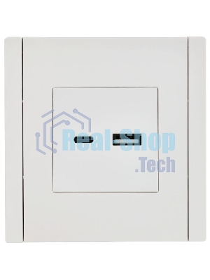 Розетка IEK FORTE&PIANO FP250 USB A+C 3,1А белый