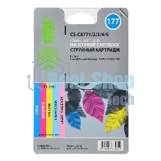 Картридж струйный Cactus CS-C8771/2/3/4/5 №177 многоцветный (11.4 мл.) для HP PS 2113/3313/8253/8200