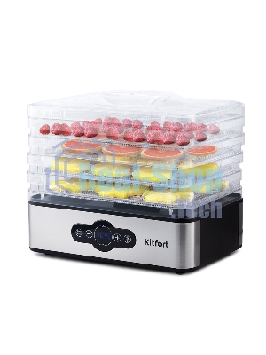 Сушилка для овощей и фруктов Kitfort KT-1914 5под. 240Вт черный